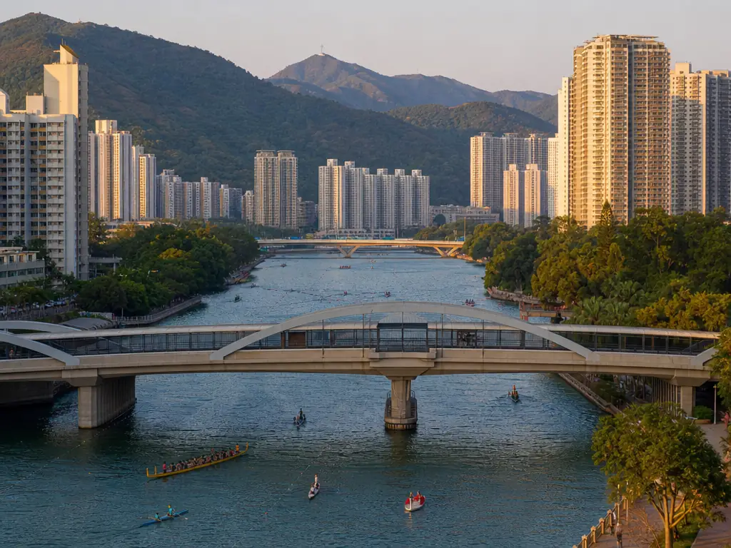 城门河——沙田的地标