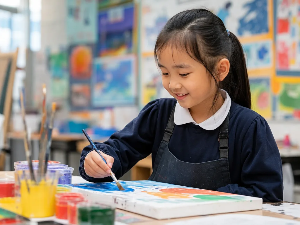 小学生水彩画画