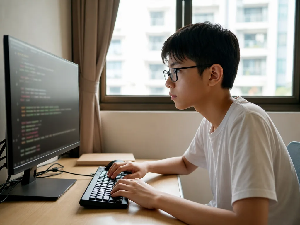 Golang (Go): A Complete Guide to the Language, Features and Use Cases 6 Developer writing Golang (Go) code on a computer