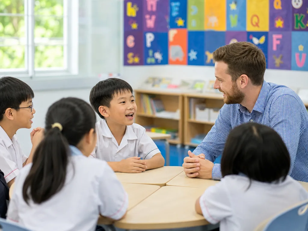 香港小学英语会话课堂