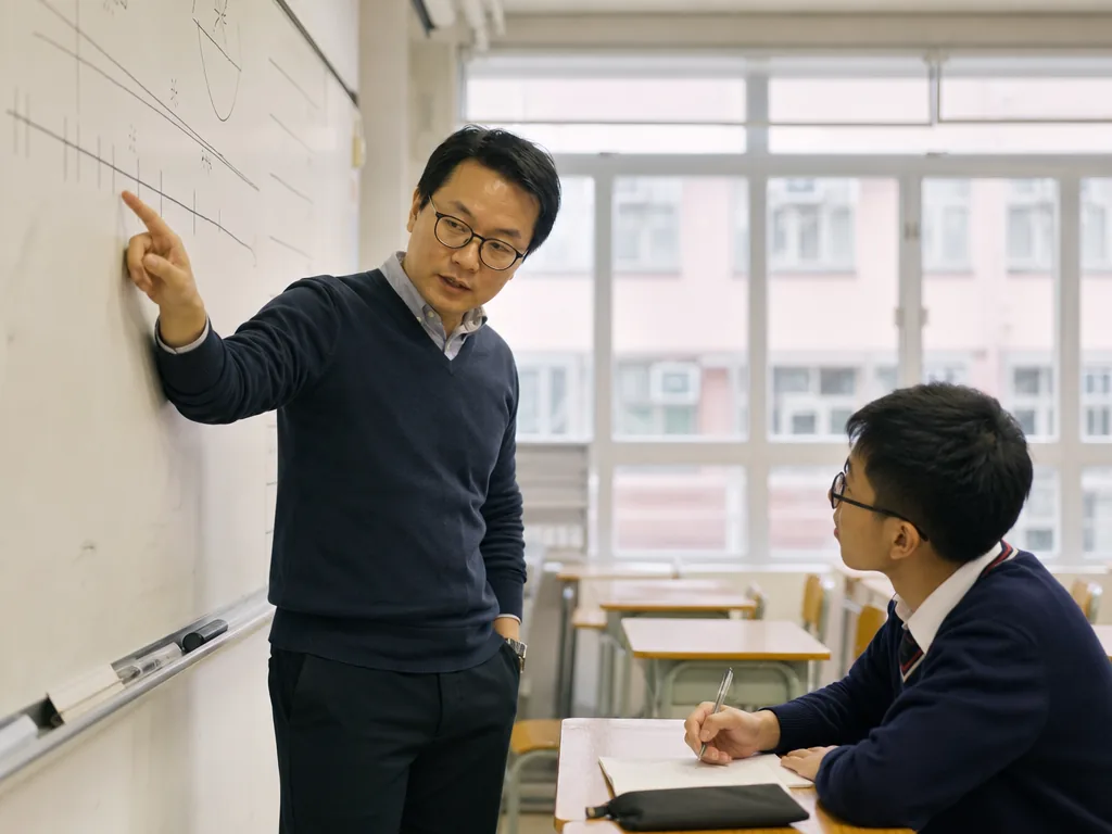 DSE中國歷史科課程範圍:甲部上古史、乙部近代史與歷史專題 DSE中國歷史科課程範圍:香港中國歷史科老師在白板以時間線講解歷代治亂