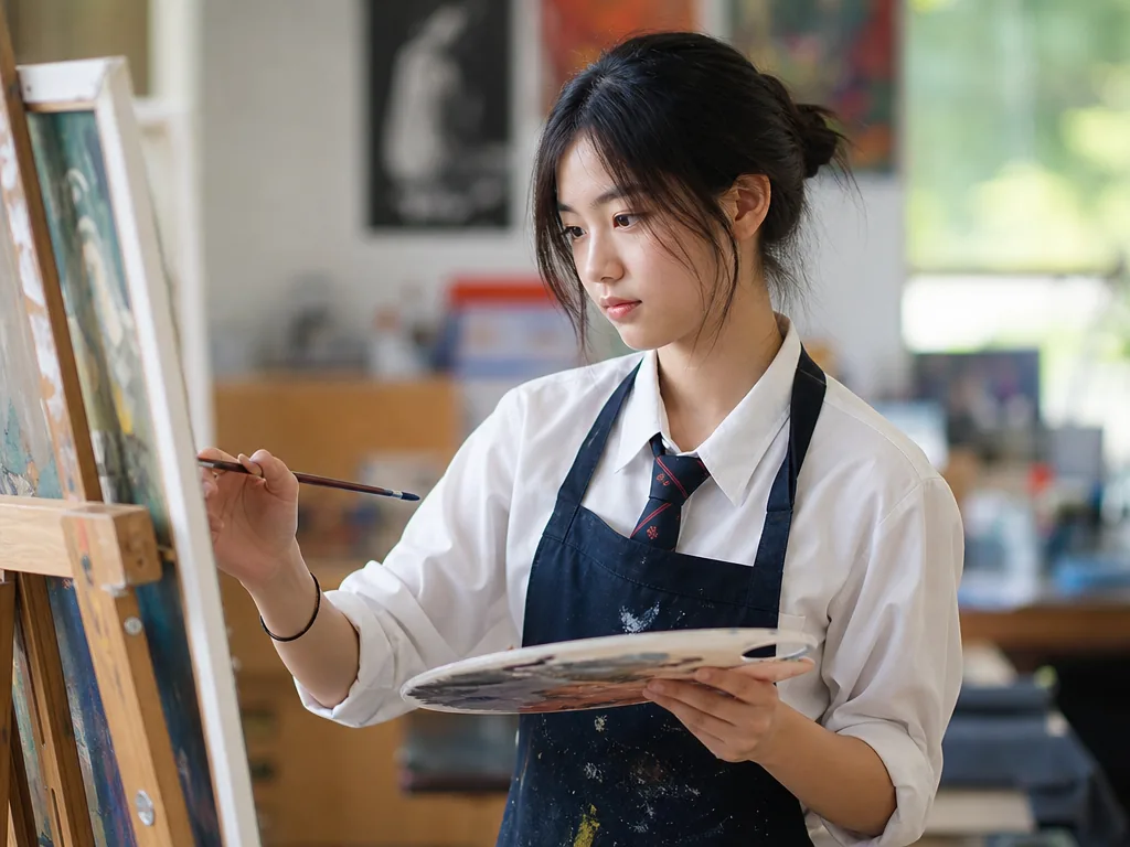 IB Visual Arts HL - Complete Course Guide and Study Tips 5 IB Visual Arts HL painting practice