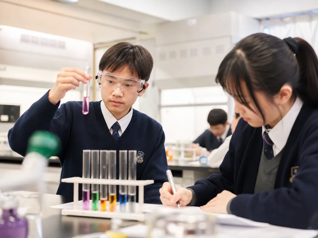 初中化学实验课试管实验