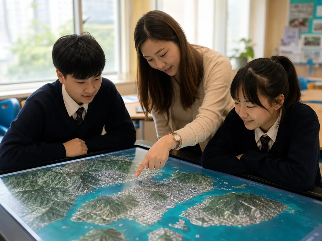 香港初中地理地图阅读与空间数据分析