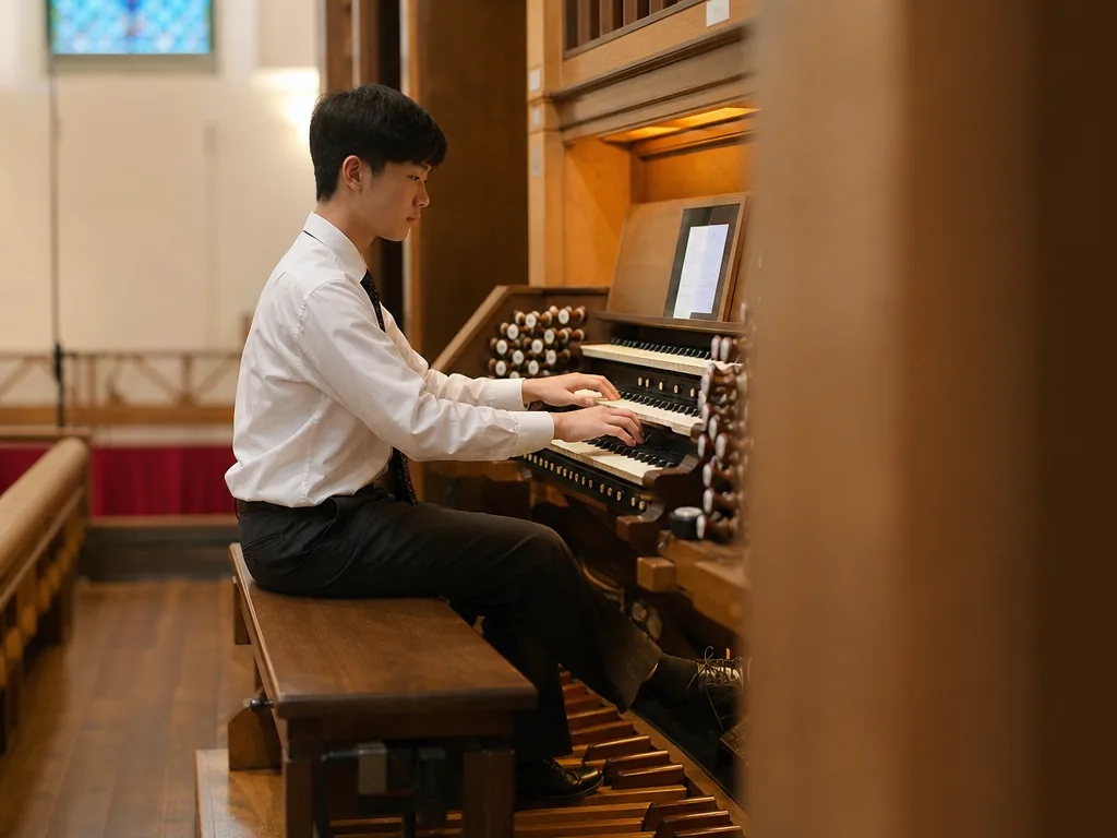 Organ: A Complete Guide to Its Origins, History and Greatest Players 5 Organist playing a pipe organ