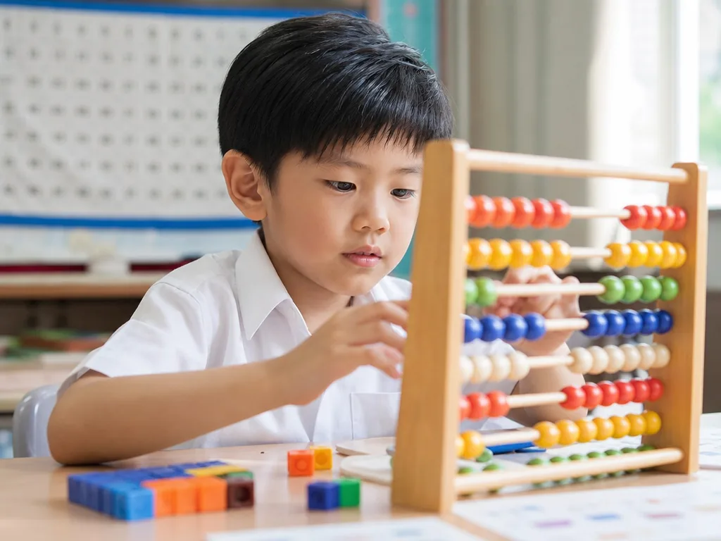 小学生用算盘学数学
