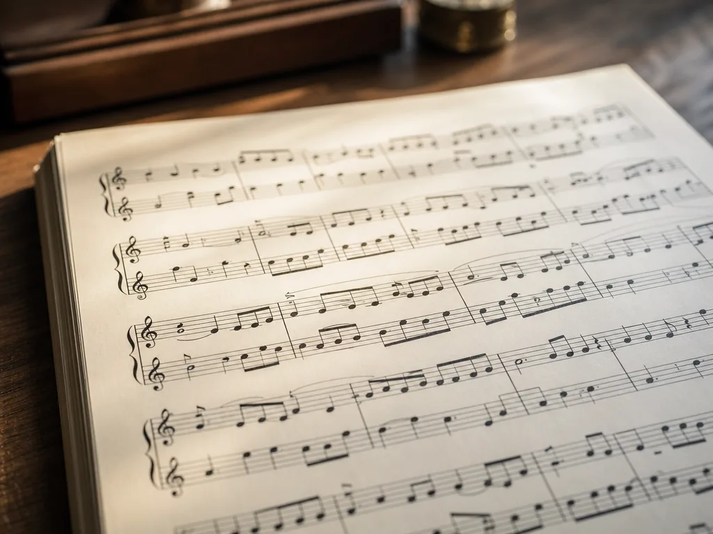 A contrapuntal musical score