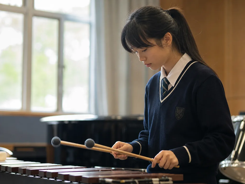 Xylophone: Complete Overview, History and Learning Guide 5 A young student playing the xylophone
