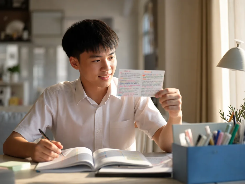 The Learning Bee: 7 Science-Backed Study Techniques That Actually Work 5 A student revising with the active recall technique
