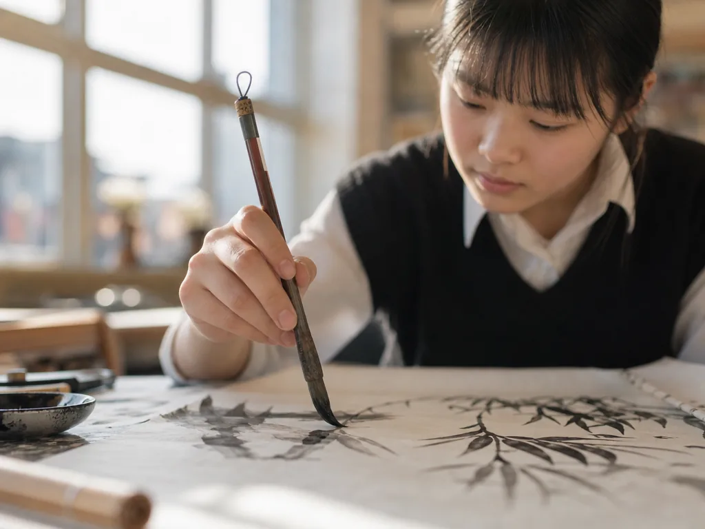 Chinese brush painting