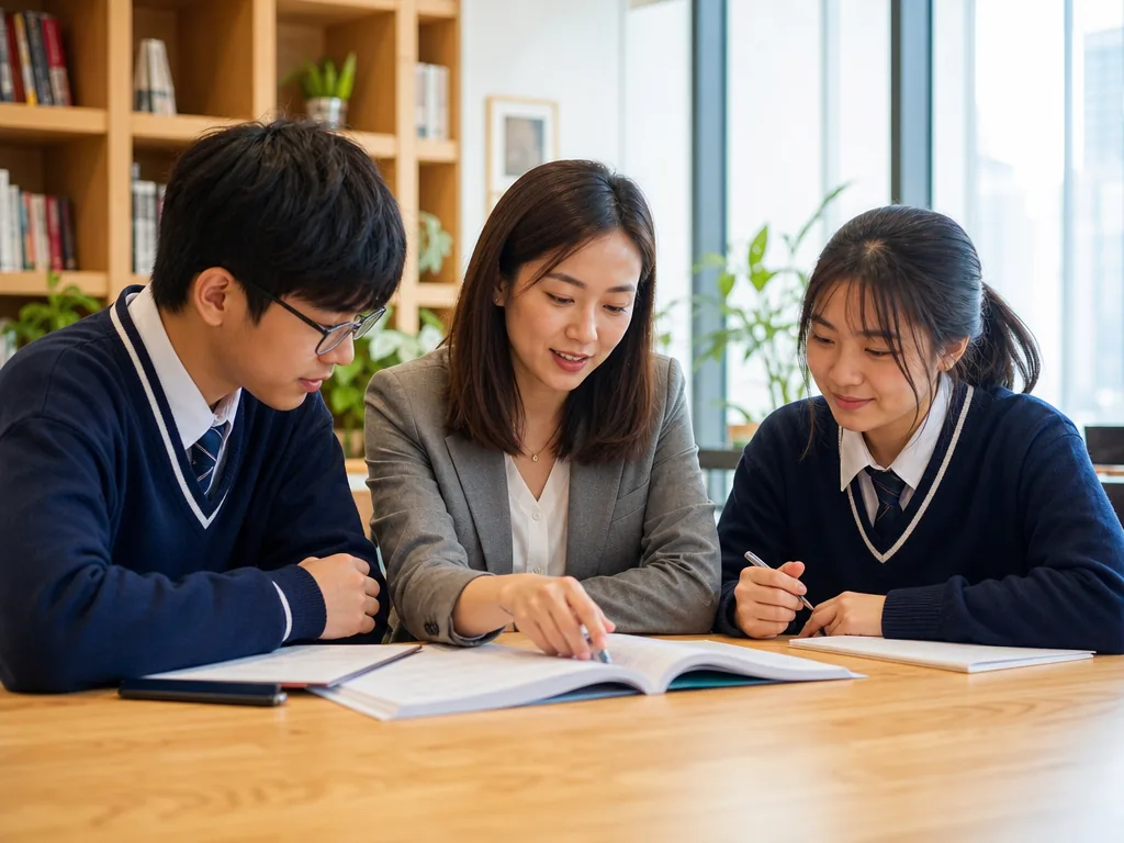 TutorZone 導師與學生在明亮教室一同學習