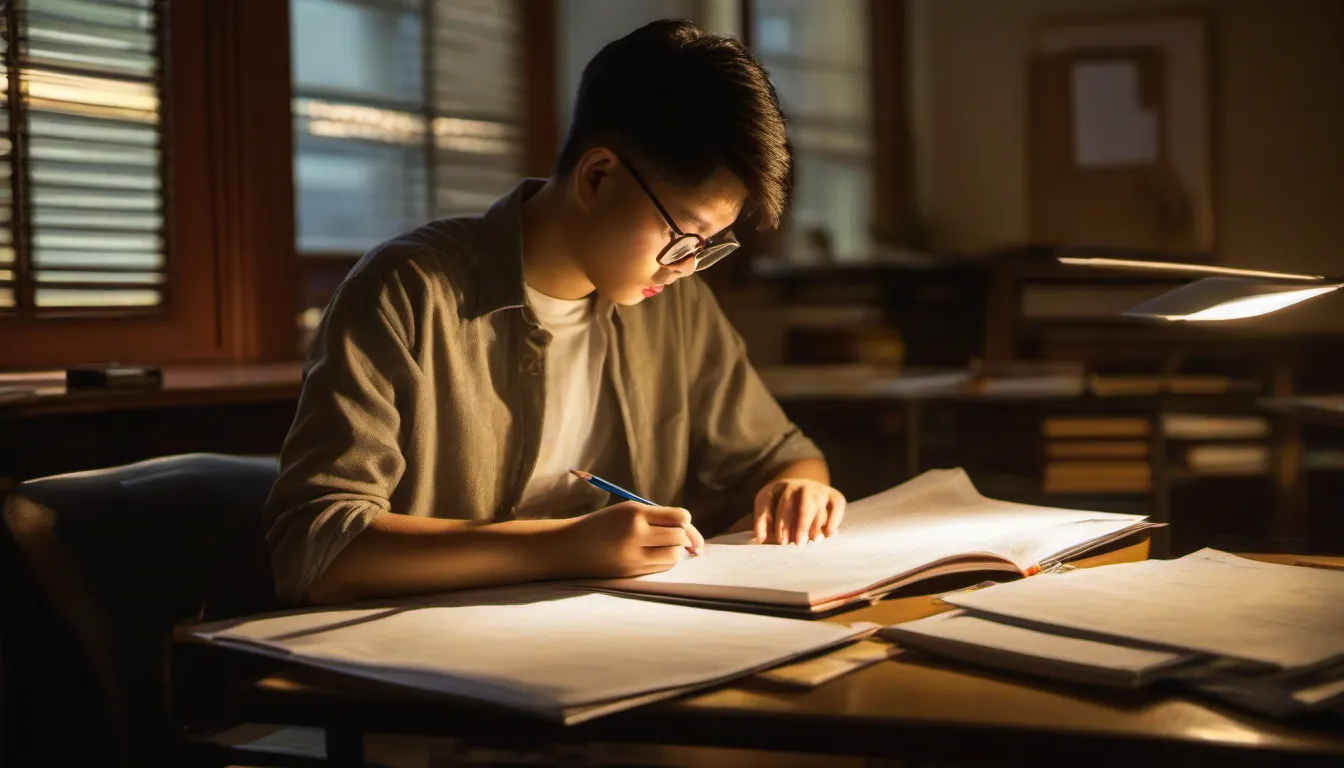 香港學生操卷 AP Statistics，白板上有數據圖表與直方圖