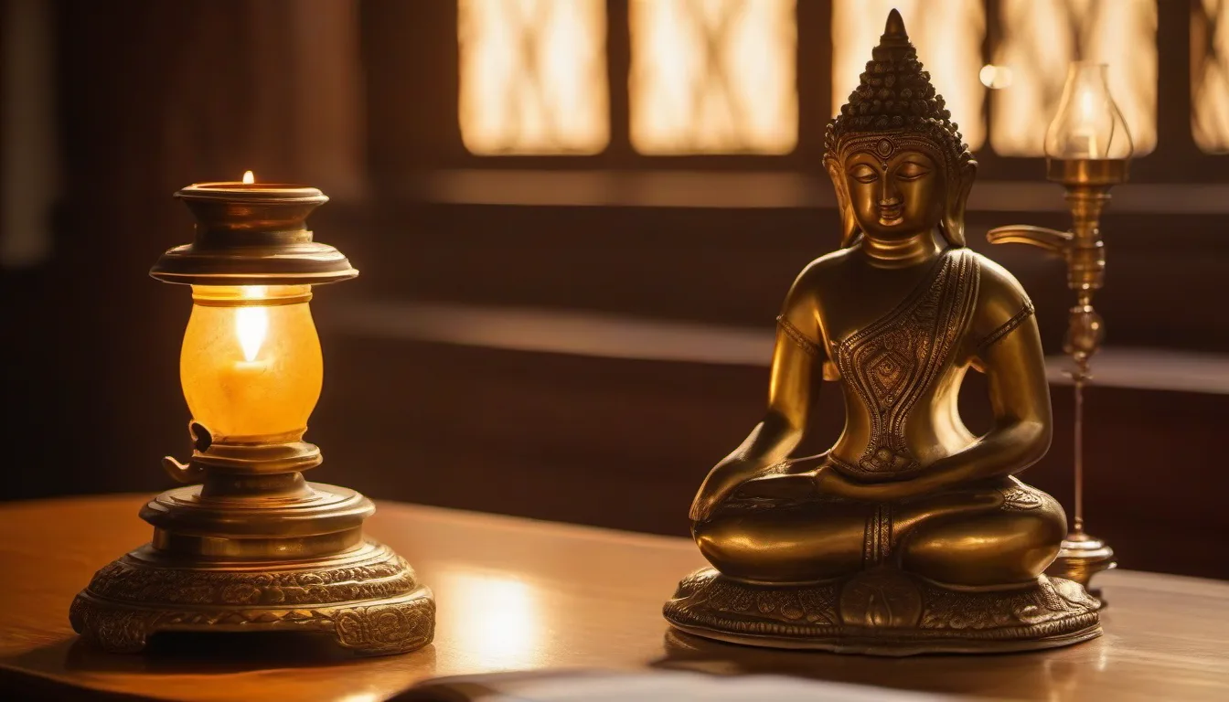 IB World Religions Past Papers & Drilling (Paper 2): Two Sections of 20-Mark Essays 3 Hong Kong student drilling IB World Religions Paper 2 with objects from different traditions and lit oil lamps