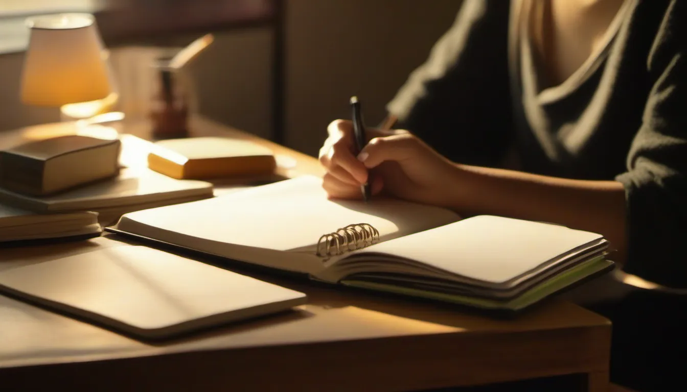 IGCSE English Past Papers & Drilling (Paper 2): Directed Writing, Composition 3 Hong Kong student drilling IGCSE English Paper 2 with a composition notebook and reference texts